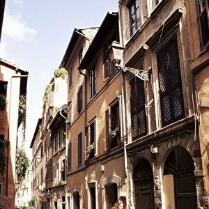 Narrow street in Trastevere district