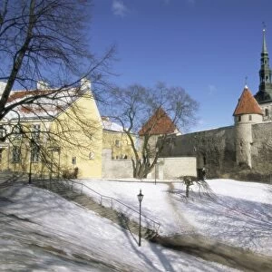 The Old Town in winter, Tallinn, UNESCO World Heritage Site, Estonia, Baltic States