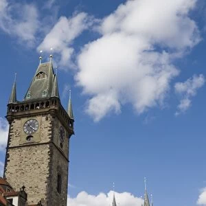 Town Hall Clock, Old Town Square, Church of Our Lady before Tyn in background
