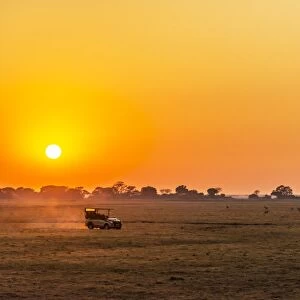Africa, Zambia. Sunrise in the Kafue National park