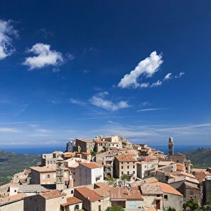 France, Corsica, Haute-Corse Department, La Balagne Region, Speloncato, elevated town