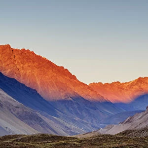 Landscape of Central Andes, Horcones, Mendoza Province, Argentina