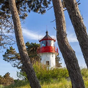 Lighthouse Gellen, Neuendorf, Hiddensee Island, Mecklenburg-Western Pomerania, Baltic Sea
