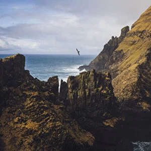 West coast of Suðuroy. Faroe Islands