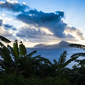Sunset over Ofu Island, Manuas, American Samoa, South Pacific