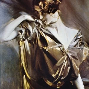 CLEO DE MERODE (1845-1931). French dancer. Oil on canvas, 1901, By Giovanni Boldini
