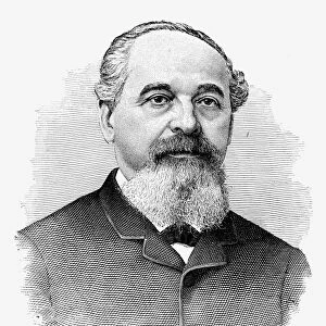 EMANUEL LEHMAN (1827-1909). American banker and philanthropist. Line and stipple engraving, late 19th century