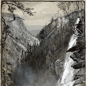 FENN: CATSKILLS, c1883. Haines Falls in the Catskill Mountains, New York