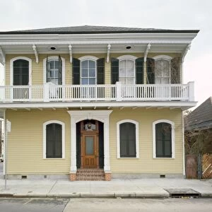LOUISIANA: NEW ORLEANS. A house on Pauger Street in the Faubourg Marigny neighborhood