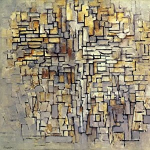MONDRIAN: COMPOSITION, 1913. Composition VII. Oil on canvas by Piet Mondrian, 1913
