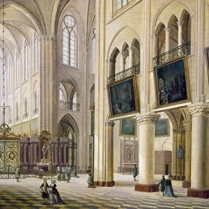 PARIS: NOTRE DAME, c1780. The cathedral before the destruction caused by the French Revolution