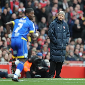 Arsenal manager Arsene Wenger. Arsenal 1: 1 Leeds United, FA Cup 3rd Round