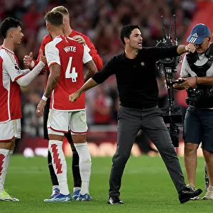Arsenal's Glory: Mikel Arteta Celebrates Manchester City Victory (2023-24)