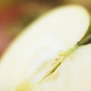 Apple half, close-up
