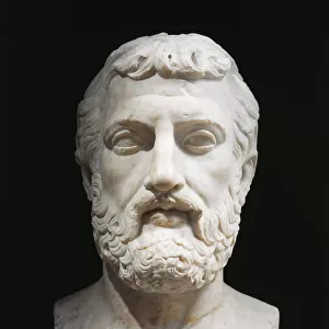 Bust of Zeno of Citium (333 B. C - 263 B. C. ), Greek philosopher, founder of stoicism