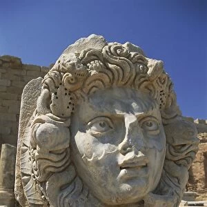 Libya, Tripolitania, Leptis Magna, Severan Forum, Nereid head