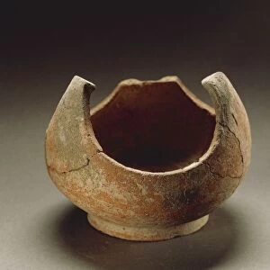Portable ceramic brazier, from Sardinia Region