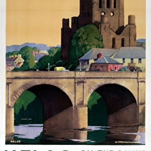Kelso on the Banks of the Tweed, LNER poster, 1941