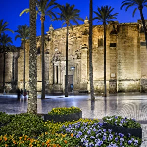 Cathedral square in Almeria, Spain