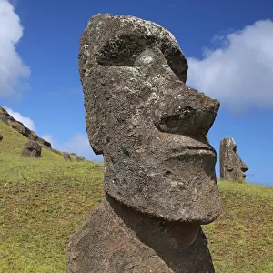 Easter Island, Rano Raraku, Moai