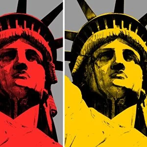 Lady Liberty Pop Art Modern Design
