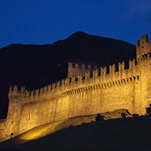 Night view of Montebello Castle