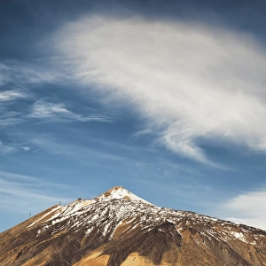 Snowcapped Teide volcano