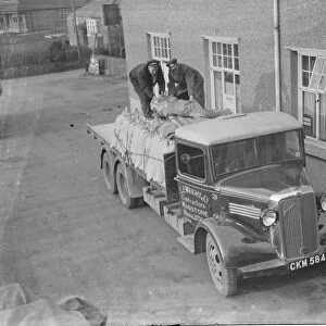 A Bedford truck belonging to L E Wrights and Co, the contractors from Maidstone