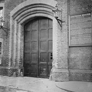 The gates at Brixton Prison 7 September 1920
