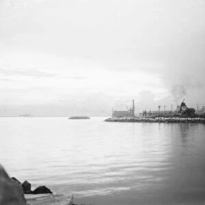 Manilla of the Philippines Sunset across the harbour May 1922