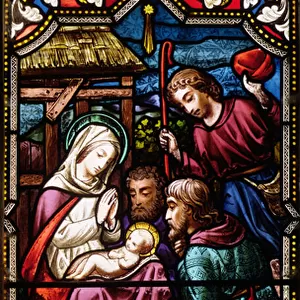 The Adoration of the Shepherds, 1865 (stained glass)