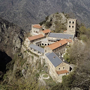 Aerial view of the abbey