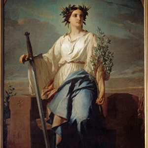 Allegoric Representation of the Republic Painting by Charles Landelle (1812-1908