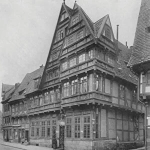 Altdeutsches Haus in Der Osterstrasse (b / w photo)