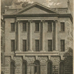 Amicable Societys House, Serjeants Inn, Fleet Street, London (engraving)