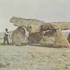 Arcay, Dolmen de Rochebillaude, Cote laterals (colour photo)