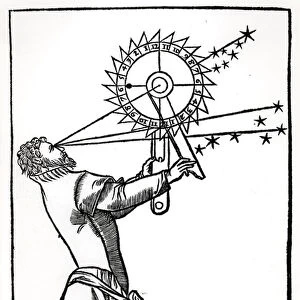 An astrolabe, illustration from Cosmographia by Petrus Apianus (1495-1552)