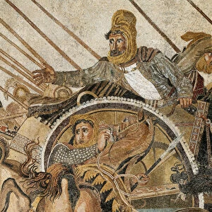 The Battle of Issos, detail. (mosaic)