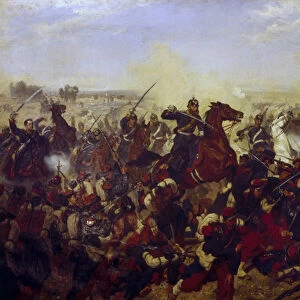 The Battle of Mars de la Tour on the 16th August 1870, 1878 (oil on canvas)