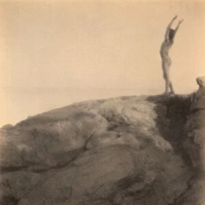 Boy in Rocky Landscape by F. Holland Day, 1906 (platinum print)