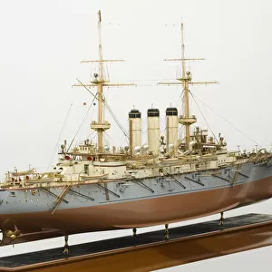 Builders model of Japanese battleship "Hatsuse", c. 1890-99 (mixed media)