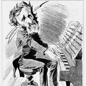 Cartoon of Verdi - by Luque, 1887