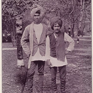 Chicago Worlds Fair, 1893: East India Jugglers (b / w photo)