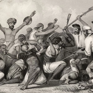 Conflict with the Ghazees before Bareilly on 6th May 1858, from The History
