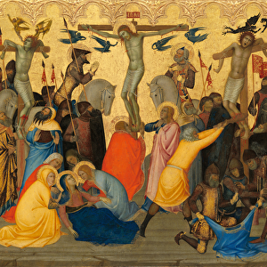 The Crucifixion, c. 1380 (egg tempera & gold leaf on wood panel)