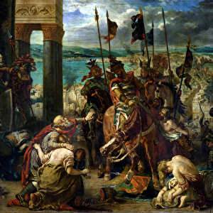The Crusaders entry into Constantinople, 12th April 1204, 1840 (oil on canvas)