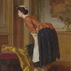 The Curious Maid (oil on canvas)