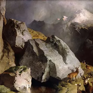 The Deer Pass, c. 1852 (oil on canvas)