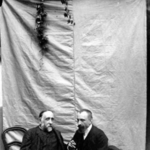 Degas with Chausson (b / w photo)