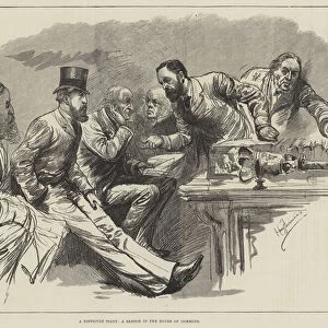 A Difficult Point, a Sketch in the House of Commons (engraving)